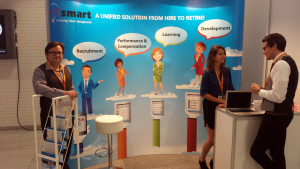 Nigel-Goodwin-&-Elise-Carbone-Demiraj-HRsmart-booth-@-HR-Tech-Europe-2014